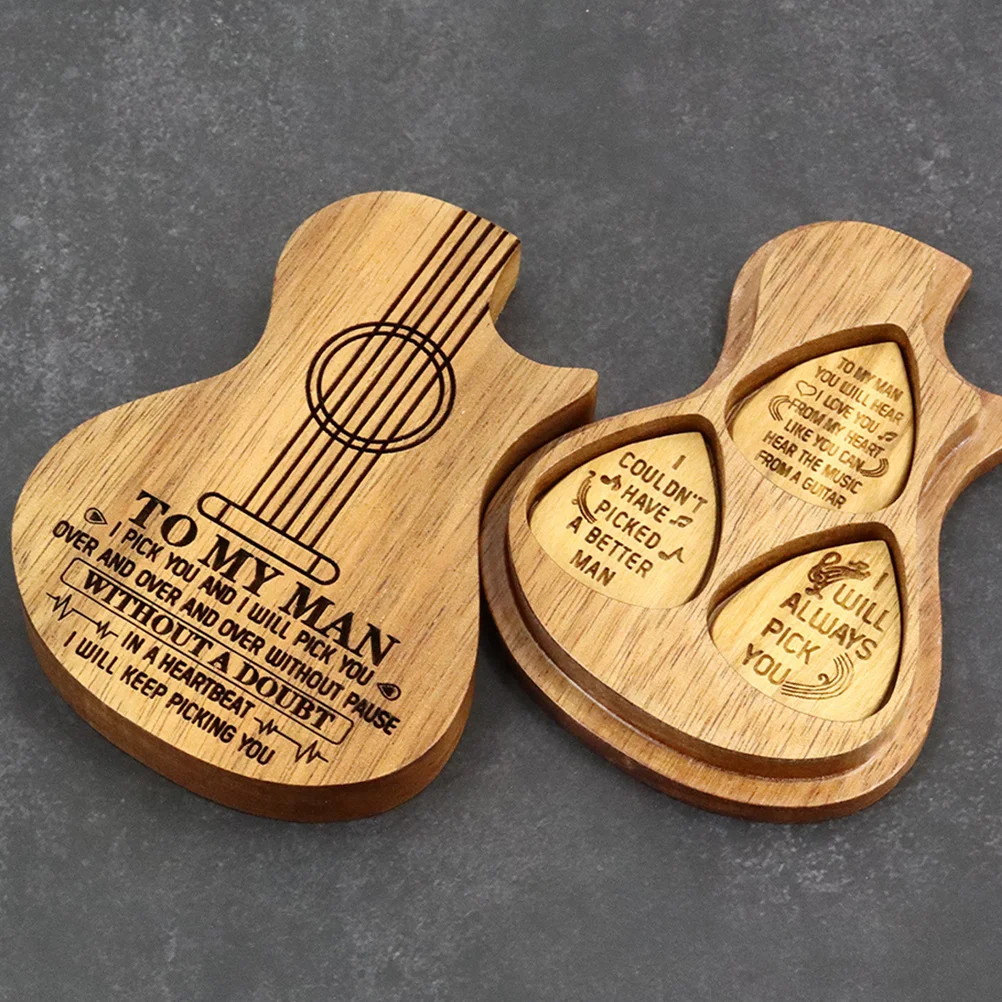 1Set Wooden Guitar with Case Guitar Picks Holder for Beginners Protective Picks for Realistic Sound Ideal Travel
1Set Wooden Guitar with Case Guitar Picks Holder for Beginners Protective Picks for Realistic Sound Ideal Travel