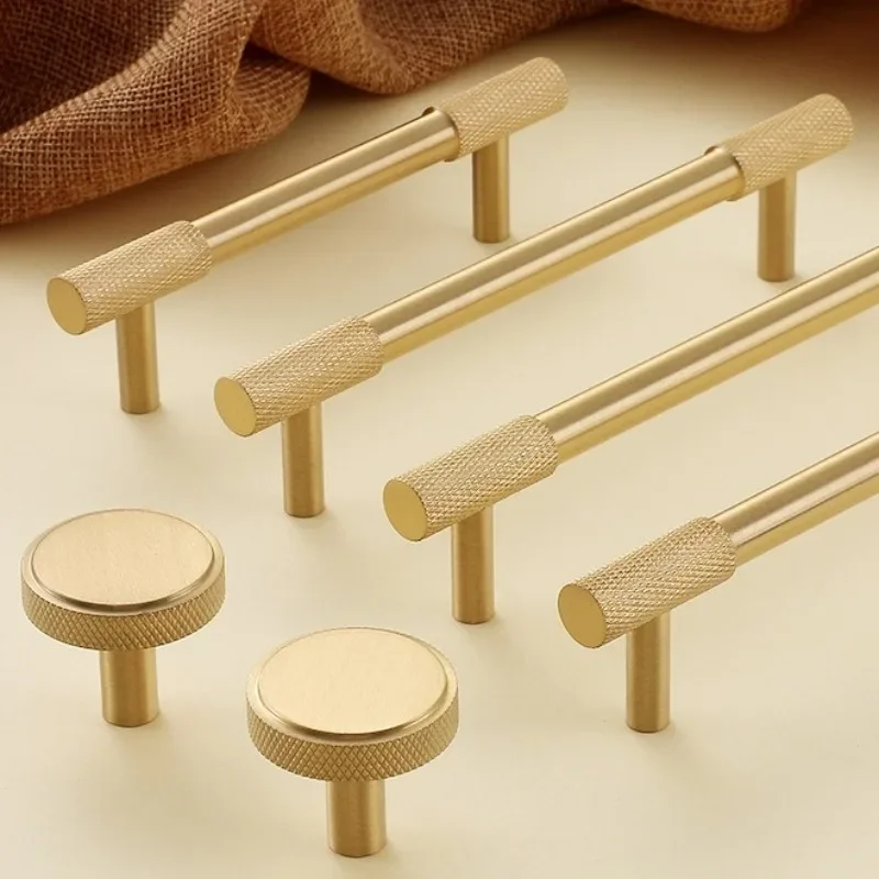 Modern Knurled Copper Cupboard Wardrobe Dresser Shoe Box Drawer Cabinet Knobs Brass Furniture Hardware Handles T-Bar Door Pulls
Modern Knurled Copper Cupboard Wardrobe Dresser Shoe Box Drawer Cabinet Knobs Brass Furniture Hardware Handles T-Bar Door Pulls