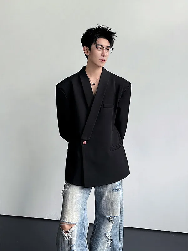 Модный мужской костюм Slim Fit в корейском стиле из полиэфирного волокна, повседневная одежда для весеннего сезона, с длинными рукавами, на одной пуговице
Модный мужской костюм Slim Fit в корейском стиле из полиэфирного волокна, повседневная одежда для весеннего сезона, с длинными рукавами, на одной пуговице