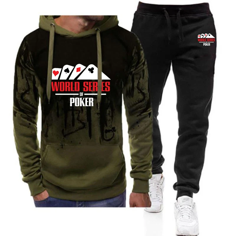 2025 Summer Men's World Series of Poker Print Fashion Streetwear Gradient Color Hoodies+Drawstring Sweatpants High Quality Sets
2025 Summer Men's World Series of Poker Print Fashion Streetwear Gradient Color Hoodies+Drawstring Sweatpants High Quality Sets
