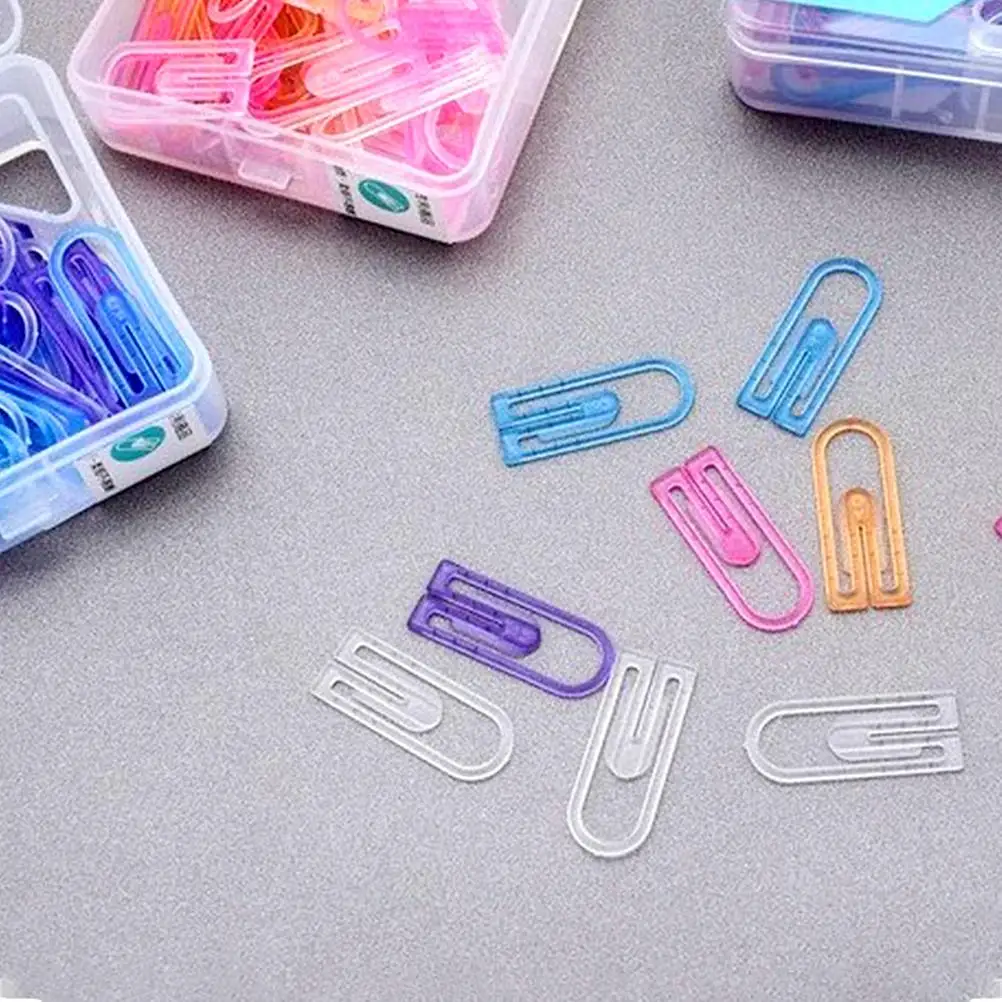 120 Pcs Creative Paper Clips Plastic Office Supplies Portable File Organizers Stationery Accessories Creative Bookmark
120 Pcs Creative Paper Clips Plastic Office Supplies Portable File Organizers Stationery Accessories Creative Bookmark