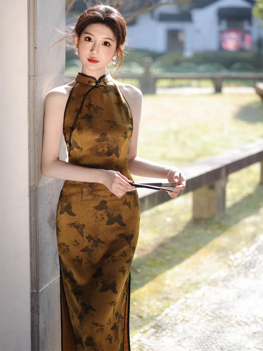 Sexy Slim Qipao Print Flower Mandarin Collar Chinese Style Party Prom Dress Lady Vintage Plus Size XXL Cheongsam Long Vestidos
Sexy Slim Qipao Print Flower Mandarin Collar Chinese Style Party Prom Dress Lady Vintage Plus Size XXL Cheongsam Long Vestidos
