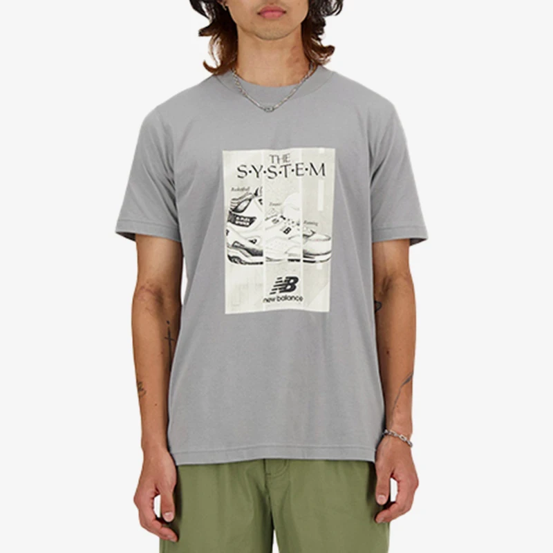 New Balance NB Genuine 2025 New Men's Printed Sports Casual Short Sleeve T-Shirt MT41595-YST
New Balance NB Genuine 2025 New Men's Printed Sports Casual Short Sleeve T-Shirt MT41595-YST