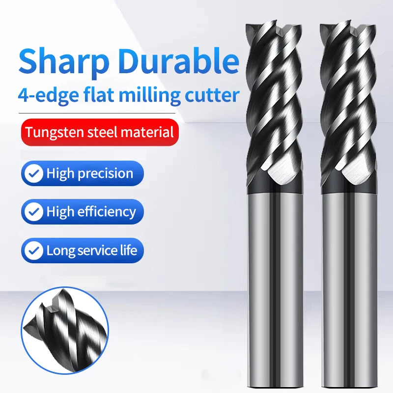 UT TAP Endmills 4 Flute 100mm length HRC50 Carbide endmill machine Tungsten Steel cnc Milling Cutter End Mill machine tools
UT TAP Endmills 4 Flute 100mm length HRC50 Carbide endmill machine Tungsten Steel cnc Milling Cutter End Mill machine tools
