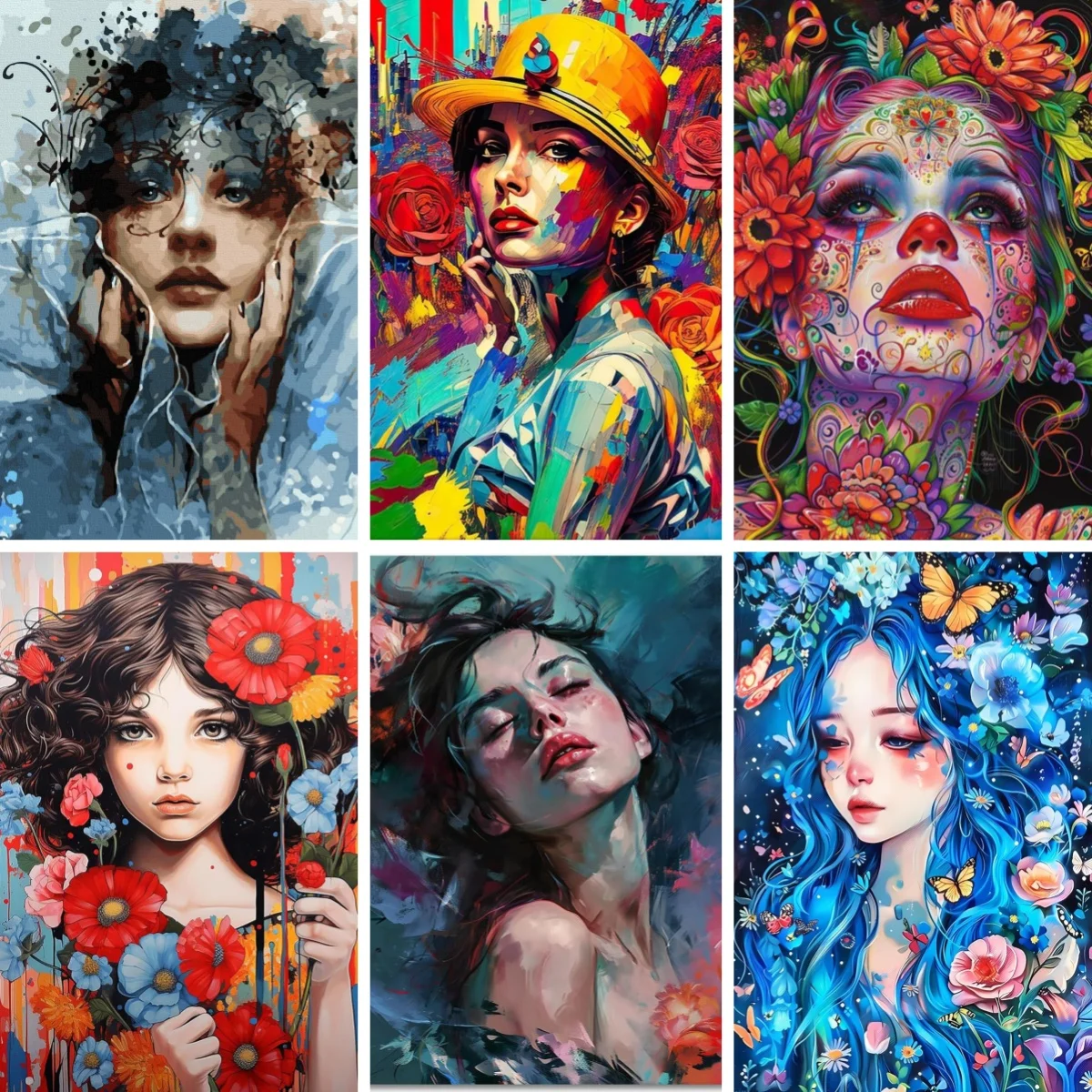 New DIY Diamond Painting Cross Stitch Abstract Woman Face with Flower Embroidery Full Rhinestone Mosaic Female Portrait Decor
New DIY Diamond Painting Cross Stitch Abstract Woman Face with Flower Embroidery Full Rhinestone Mosaic Female Portrait Decor