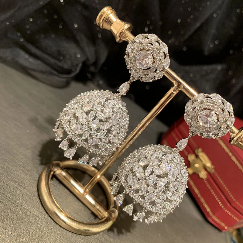Women's Crystal Tassel Bell Drop Earrings Silver Tone Indian Style Wedding Party Jewelry
Women's Crystal Tassel Bell Drop Earrings Silver Tone Indian Style Wedding Party Jewelry