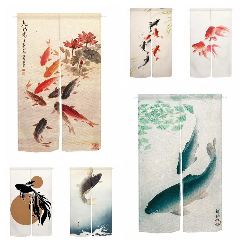 Koi Fish Japanese Door Curtain Home Bedroom Restaurant Kitchen Entrance Staircase Porch Decoration Long Hanging Doorway Curtans
Koi Fish Japanese Door Curtain Home Bedroom Restaurant Kitchen Entrance Staircase Porch Decoration Long Hanging Doorway Curtans