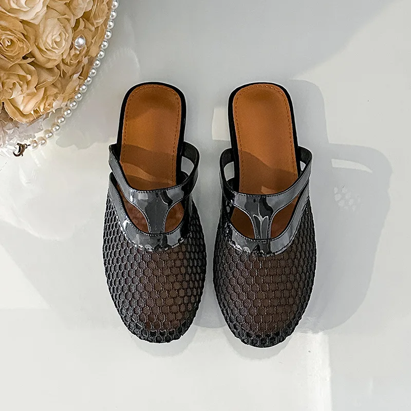 Women's Slip-On Mary Jane Shoes Breathable Mesh Hollow out Flat Bottom Sandals Seasonal Wear Comfortable Slippers big size
Women's Slip-On Mary Jane Shoes Breathable Mesh Hollow out Flat Bottom Sandals Seasonal Wear Comfortable Slippers big size
