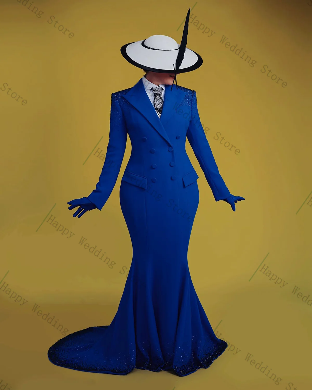 Royal Blue Women Suit 1 Piece Blazer Long Prom Dress Cotton Double Breasted Formal Office Lady Jacket Customized Wedding Coat
Royal Blue Women Suit 1 Piece Blazer Long Prom Dress Cotton Double Breasted Formal Office Lady Jacket Customized Wedding Coat