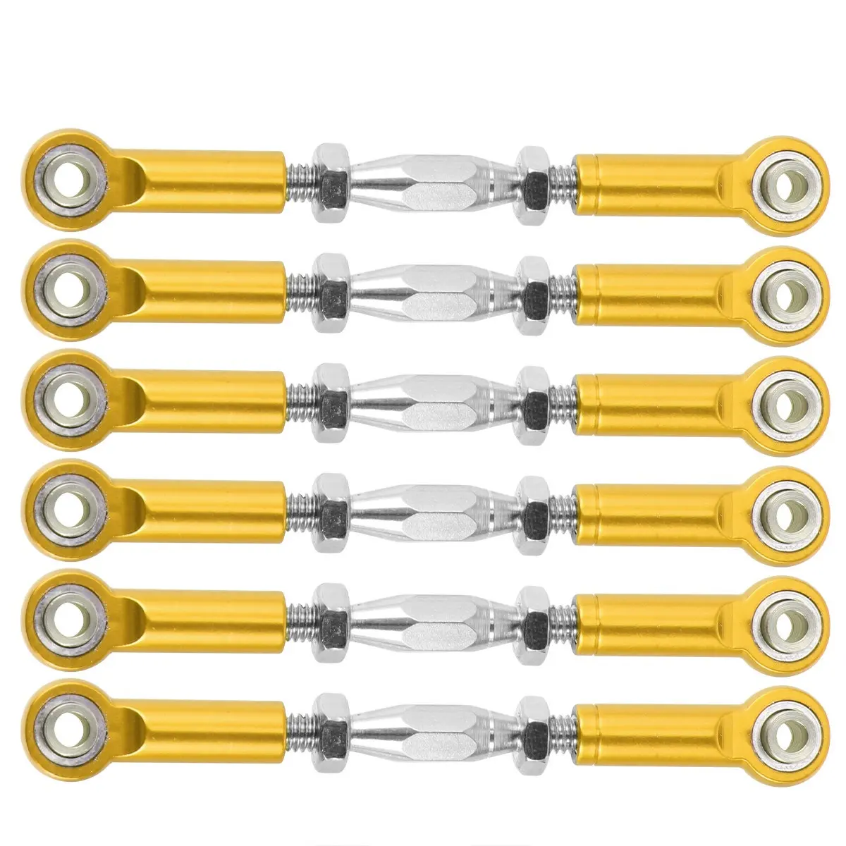 6Pcs Aluminum Adjustable Rod Linkage Turnbuckle 71Mm Precision Cnc Machined Rc Car Truck Buggy Steering Upgrade
6Pcs Aluminum Adjustable Rod Linkage Turnbuckle 71Mm Precision Cnc Machined Rc Car Truck Buggy Steering Upgrade