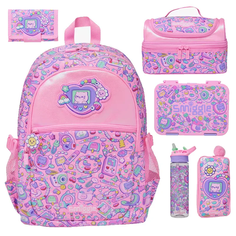 Genuine Smilggle Backpack Primary Secondary Students Large Capacity School Bag Cartoon Pink Necklace Cat Outdoor Leisure Bag
Genuine Smilggle Backpack Primary Secondary Students Large Capacity School Bag Cartoon Pink Necklace Cat Outdoor Leisure Bag