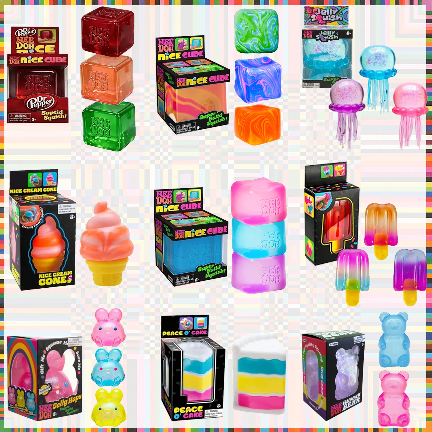 2026 Schylling Nee doh Gumdrop Soft Sensory Fidget Toy Collectible Stress Balls Assorted Colors 1 Pack Squeeze Toy Blind Box
2026 Schylling Nee doh Gumdrop Soft Sensory Fidget Toy Collectible Stress Balls Assorted Colors 1 Pack Squeeze Toy Blind Box