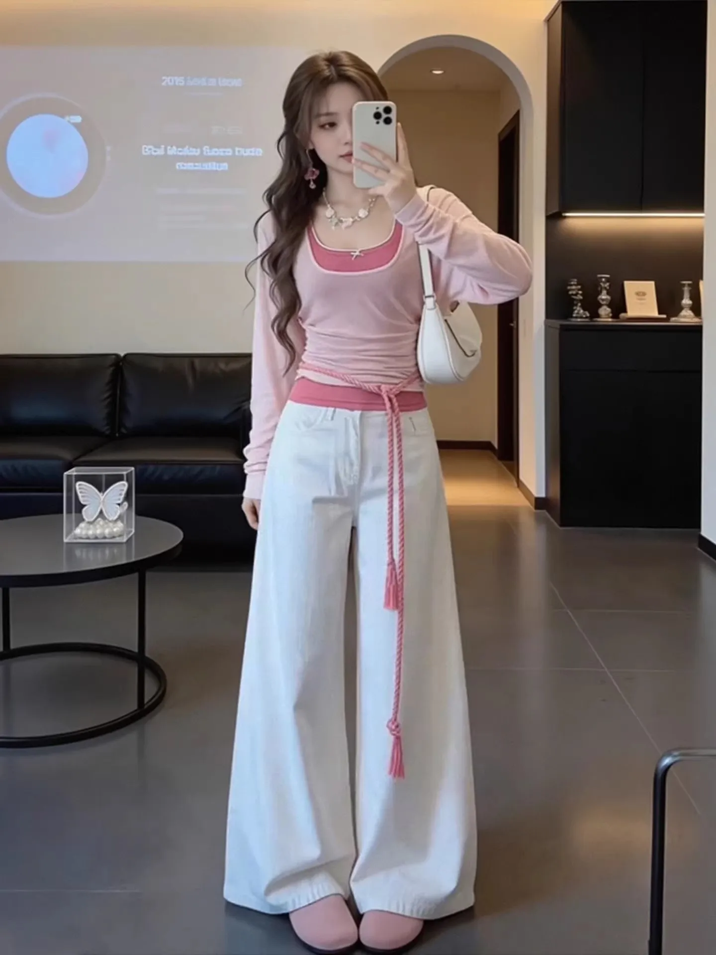 Spring Fashion plus Size Women's Three-Piece Set Korean Style Top Thin Vest Wide Leg Pants Casual Breathable Polyester
Spring Fashion plus Size Women's Three-Piece Set Korean Style Top Thin Vest Wide Leg Pants Casual Breathable Polyester