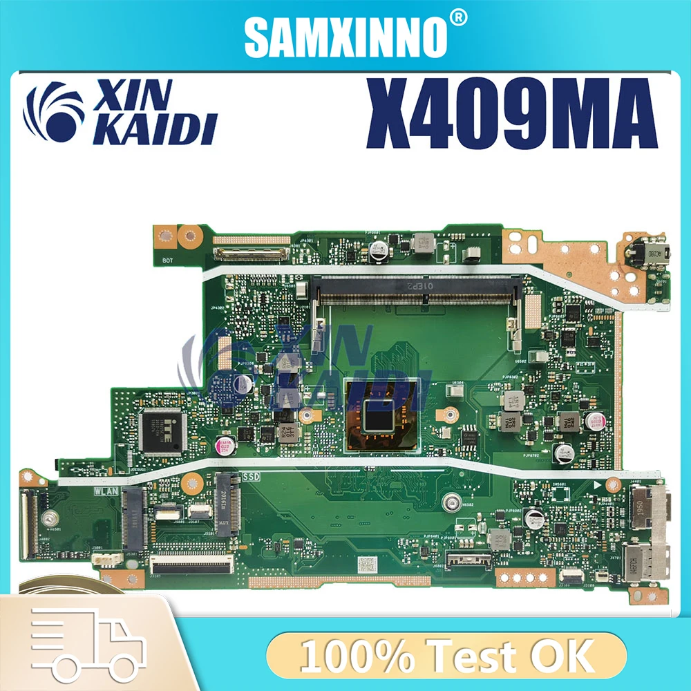 For ASUS VivoBook F509MA A409MA Mainboard X509MA X409 X409M X409MA X509D Laptop Motherboard N4020 N5000 2GB/4GB RAM Fully Tested
For ASUS VivoBook F509MA A409MA Mainboard X509MA X409 X409M X409MA X509D Laptop Motherboard N4020 N5000 2GB/4GB RAM Fully Tested