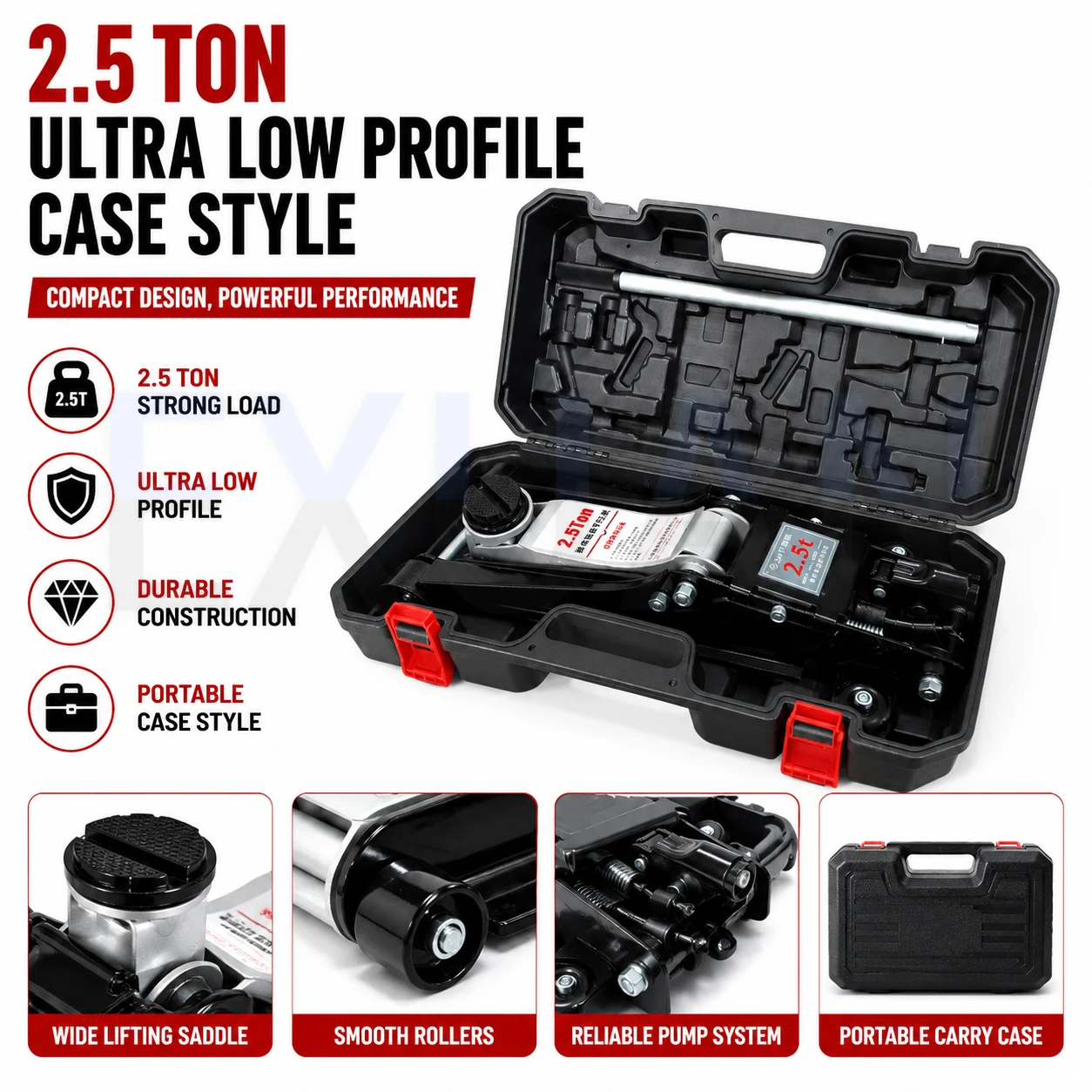 Car Tire Changing Horizontal Hydraulic Jack Auto Repair Height Increasing Quick Lift Emergency Durable Aluminium Steel Rescue
Car Tire Changing Horizontal Hydraulic Jack Auto Repair Height Increasing Quick Lift Emergency Durable Aluminium Steel Rescue