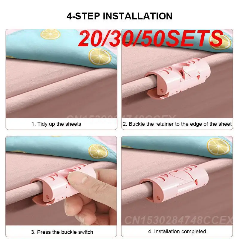 20/30/50SETS Clamp Quilt Cover Gripper Plastic Bedsheet Clips Homware Closet Organizer Bed Sheet Holder Non Slip Multifunctional
20/30/50SETS Clamp Quilt Cover Gripper Plastic Bedsheet Clips Homware Closet Organizer Bed Sheet Holder Non Slip Multifunctional