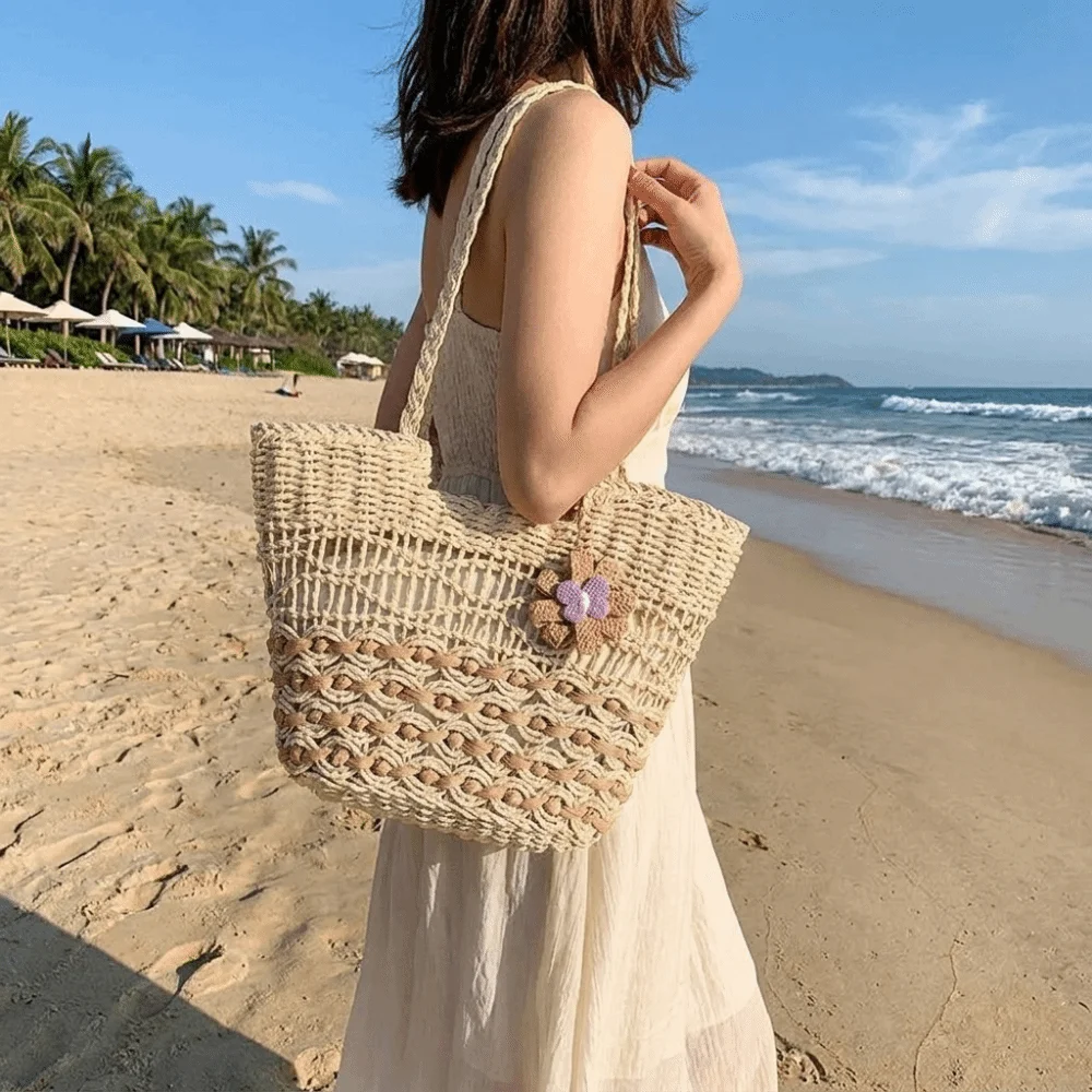 Large Capacity Straw Woven Bag Woven Texture Versatile Design Shoulder Beach Bag Straw Material Eco-Friendly Handwoven Bag
Large Capacity Straw Woven Bag Woven Texture Versatile Design Shoulder Beach Bag Straw Material Eco-Friendly Handwoven Bag
