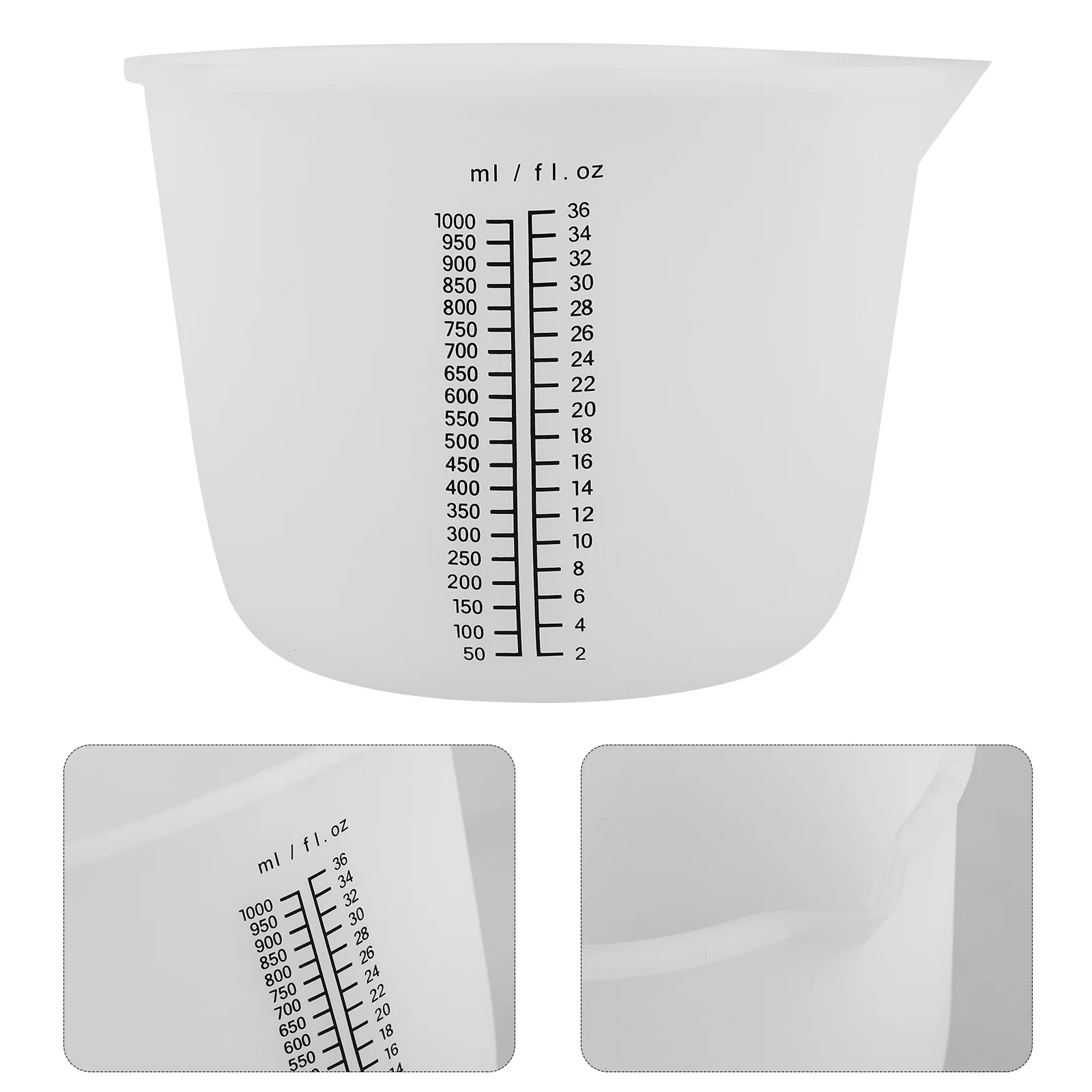 Large Silicone Measuring Cup Heat Resistant Flexible Liquid Dispensing Cup for Resin Casting DIY Crafts Precision Measurement
Large Silicone Measuring Cup Heat Resistant Flexible Liquid Dispensing Cup for Resin Casting DIY Crafts Precision Measurement