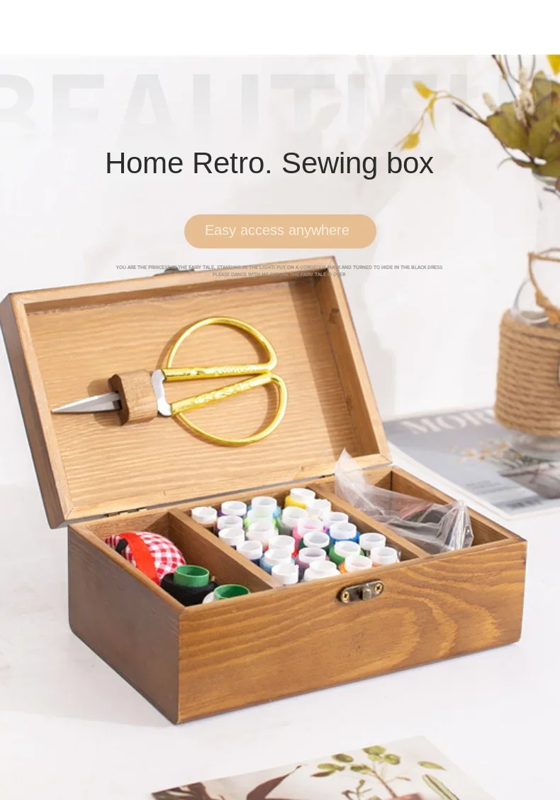 Wooden Needle and Thread Box Household Multifunctional Empty Box Needle and Thread Bag Portable Wooden Box Set
Wooden Needle and Thread Box Household Multifunctional Empty Box Needle and Thread Bag Portable Wooden Box Set