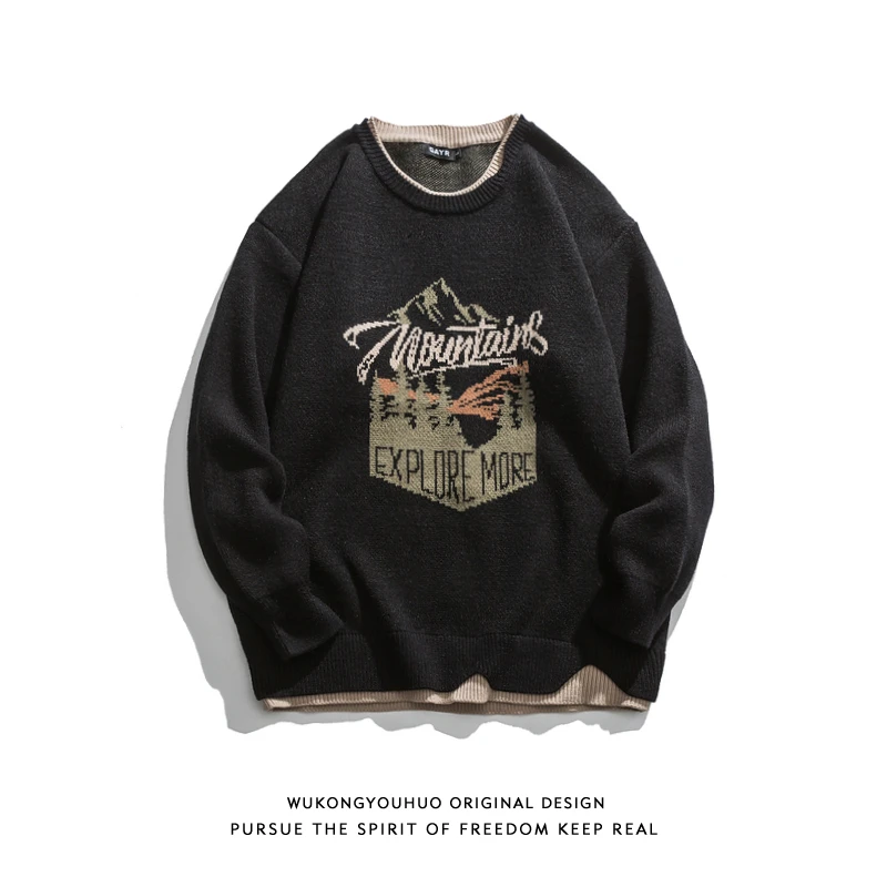 Американский вязаный свитер в стиле ретро с круглым вырезом, повседневный, свободный, от модного бренда, удобный, универсальный, теплый зимний топ
Американский вязаный свитер в стиле ретро с круглым вырезом, повседневный, свободный, от модного бренда, удобный, универсальный, теплый зимний топ