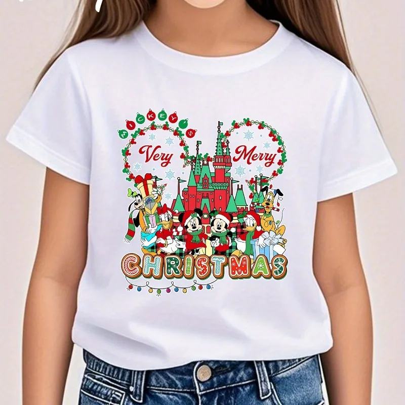 Disney Mickey and Friends Children's Christmas T-shirt Pure Cotton Four Seasons Boys and Girls Casual Fashion Pure Cotton Top
Disney Mickey and Friends Children's Christmas T-shirt Pure Cotton Four Seasons Boys and Girls Casual Fashion Pure Cotton Top