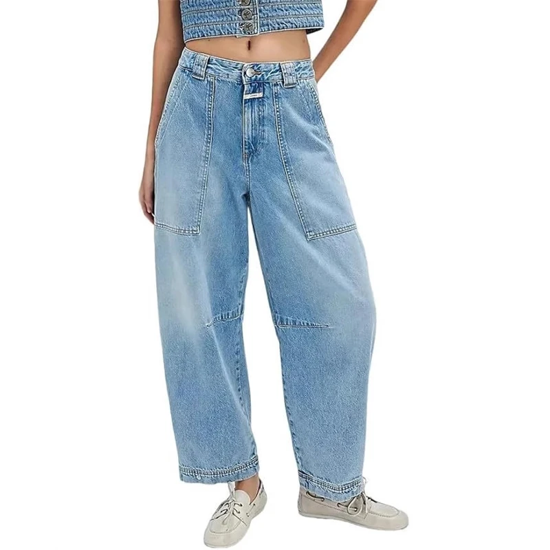 Women 2025 New High Waist Loose Fit Flared Bootcut Denim Jeans Casual Daily Wear Trendy Fashion Summer Stretch Pants
Women 2025 New High Waist Loose Fit Flared Bootcut Denim Jeans Casual Daily Wear Trendy Fashion Summer Stretch Pants