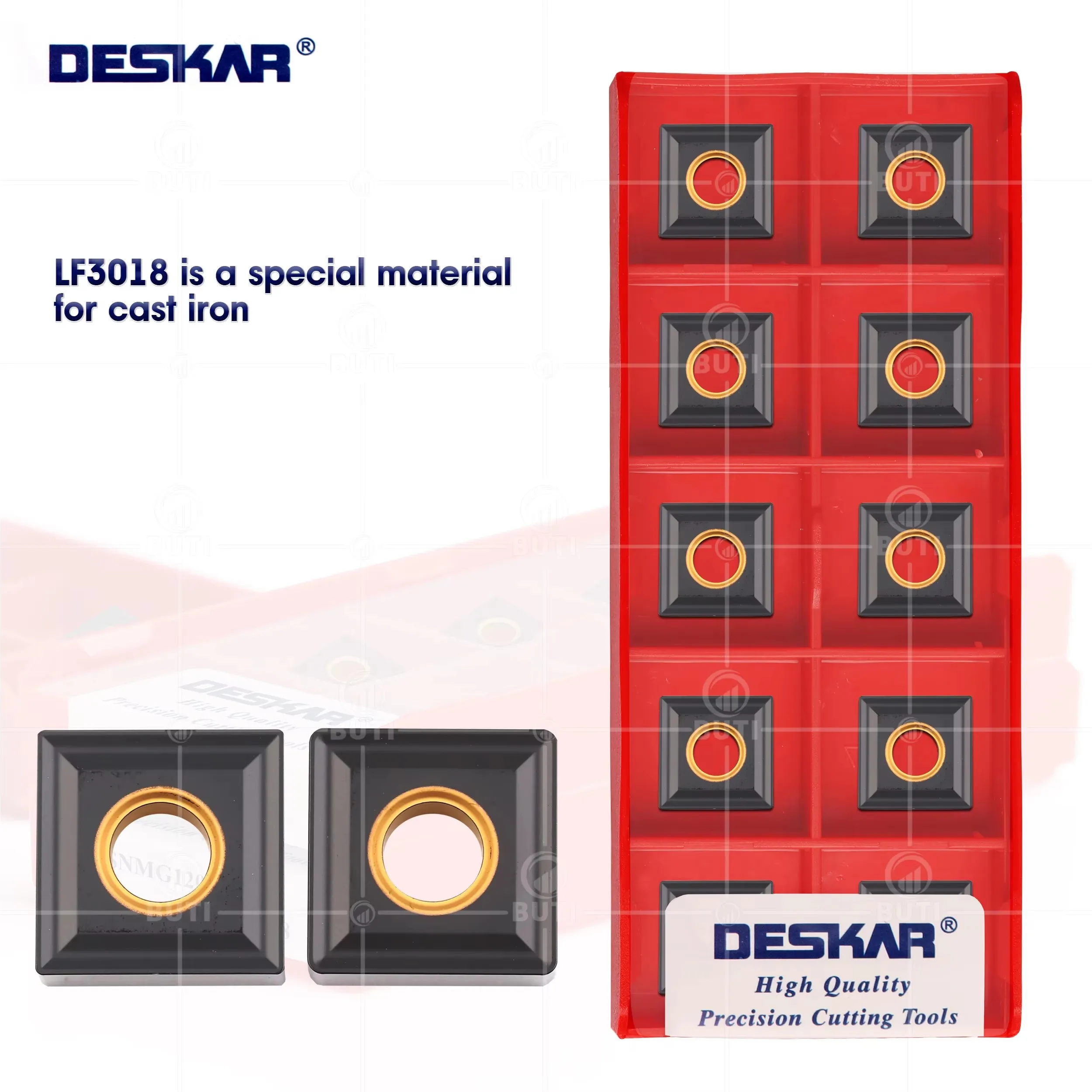 DESKAR 100% оригинальные внешние токарные инструменты SNMG 120404 SNMG 120408 LF3018 Токарный станок с ЧПУ, резак по металлу, твердосплавные вставки, материал
DESKAR 100% оригинальные внешние токарные инструменты SNMG 120404 SNMG 120408 LF3018 Токарный станок с ЧПУ, резак по металлу, твердосплавные вставки, материал