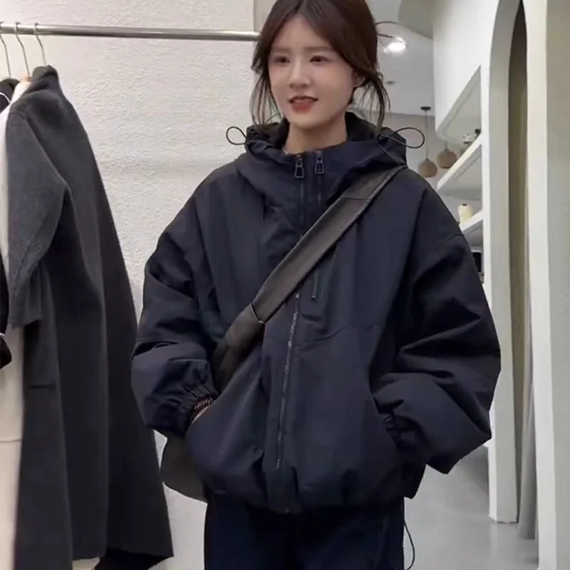 Осенне-зимняя женская куртка в американском стиле, хлопковое женское короткое стильное пальто для отдыха, корейская версия, универсальная рабочая одежда, топы
Осенне-зимняя женская куртка в американском стиле, хлопковое женское короткое стильное пальто для отдыха, корейская версия, универсальная рабочая одежда, топы