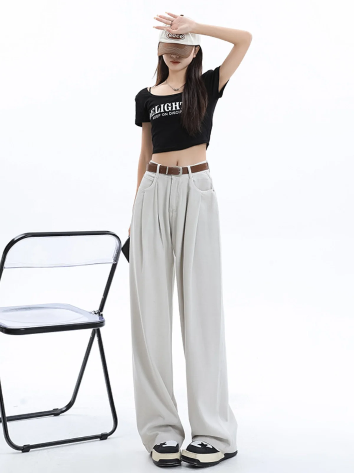 2024 Long Streetwear All Match Vintage Harajuku Straight Pants Woman Jeans Casual High Waist Wide Leg Denim Trousers F159
2024 Long Streetwear All Match Vintage Harajuku Straight Pants Woman Jeans Casual High Waist Wide Leg Denim Trousers F159