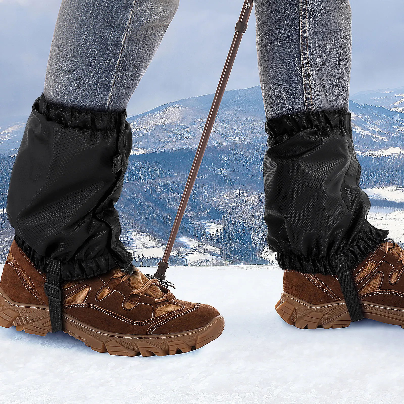 1Pair Breathable Windproof Adjustable Elastic Ankle Gaiters for Outdoor Hiking Backpacking Fishing Hunting Mowing Cycling Snow
1Pair Breathable Windproof Adjustable Elastic Ankle Gaiters for Outdoor Hiking Backpacking Fishing Hunting Mowing Cycling Snow