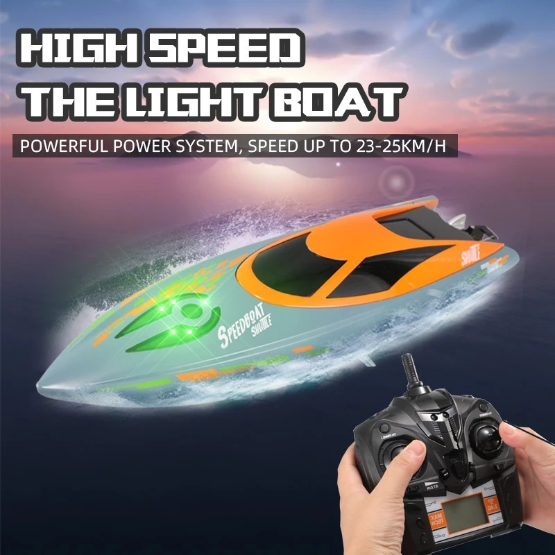 H122 Remote Control Boat With Lights Double Hatch Cover High-Speed Speedboat Electric Racing Boat Children'S Toy Boat Kids Gift
H122 Remote Control Boat With Lights Double Hatch Cover High-Speed Speedboat Electric Racing Boat Children'S Toy Boat Kids Gift