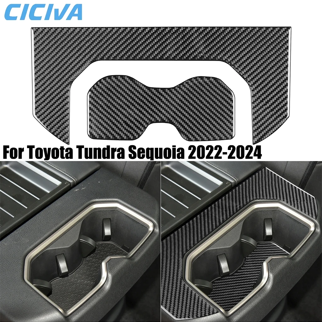For Toyota Tundra Sequoia 2022-2024 Carbon Fiber Rear Center Cup Holder Panel Decorative Interior Car Accessories Cover Stickers
For Toyota Tundra Sequoia 2022-2024 Carbon Fiber Rear Center Cup Holder Panel Decorative Interior Car Accessories Cover Stickers