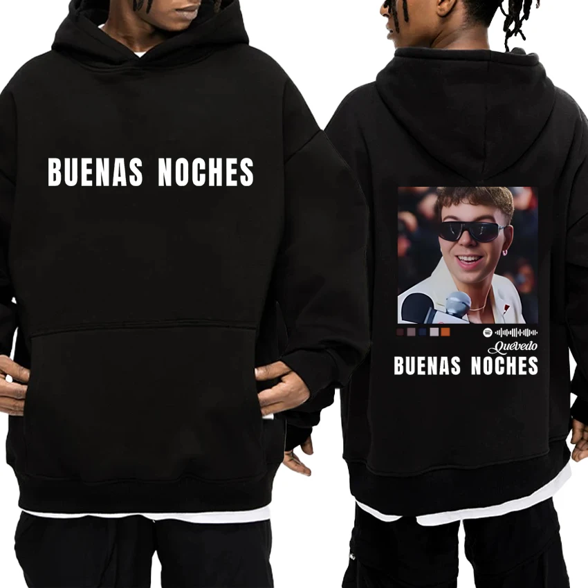 Hot Singer Quevedo Buenas Noches Album Graphics Hoodie Autumn Winter Unisex vintage Sweatshirt Men women Fleece Casual pullover
Hot Singer Quevedo Buenas Noches Album Graphics Hoodie Autumn Winter Unisex vintage Sweatshirt Men women Fleece Casual pullover