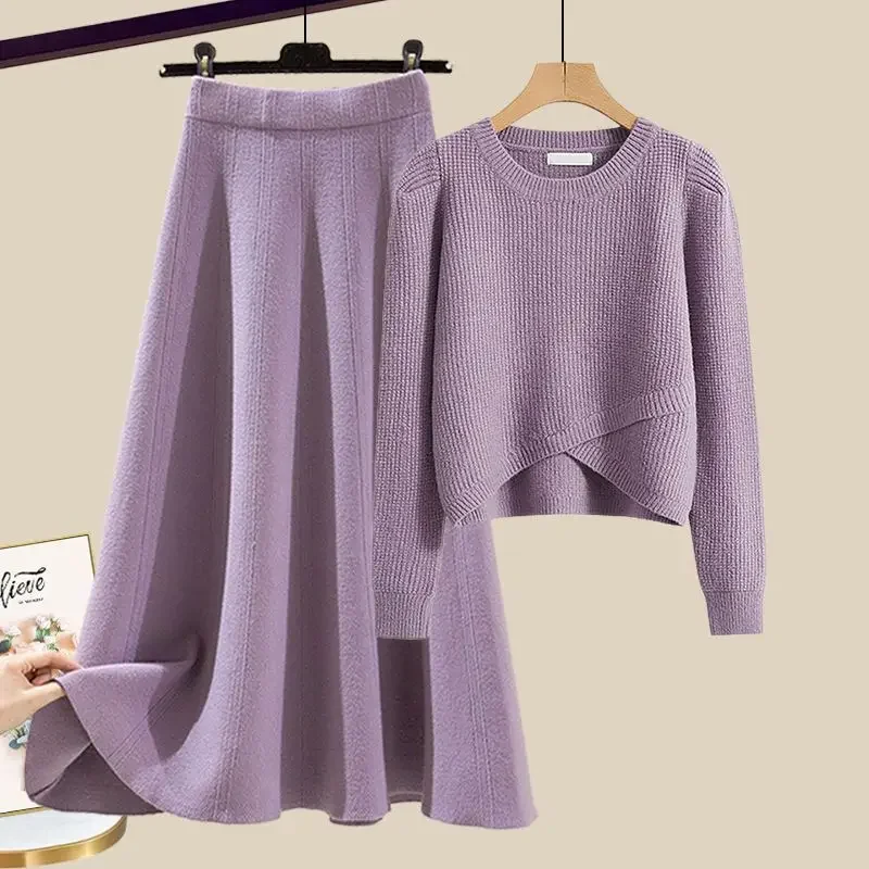 Women Spring New Vintage Short Knit Blouse+ Pleated Skirt 2-Piece Suit 2025 Korean Elegant Long Sleeve Top Dress Matching Set
Women Spring New Vintage Short Knit Blouse+ Pleated Skirt 2-Piece Suit 2025 Korean Elegant Long Sleeve Top Dress Matching Set