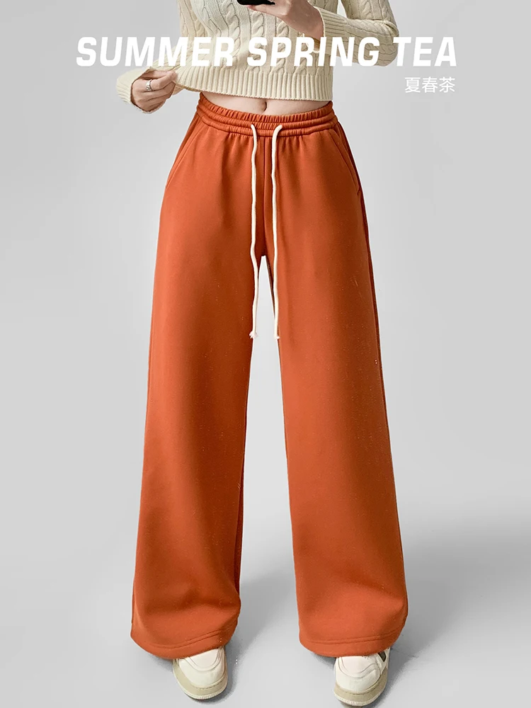 Женские модные осенне-зимние брюки с широкими штанинами, прямого кроя, с подкладкой, оранжевого цвета, с высокой талией
Женские модные осенне-зимние брюки с широкими штанинами, прямого кроя, с подкладкой, оранжевого цвета, с высокой талией