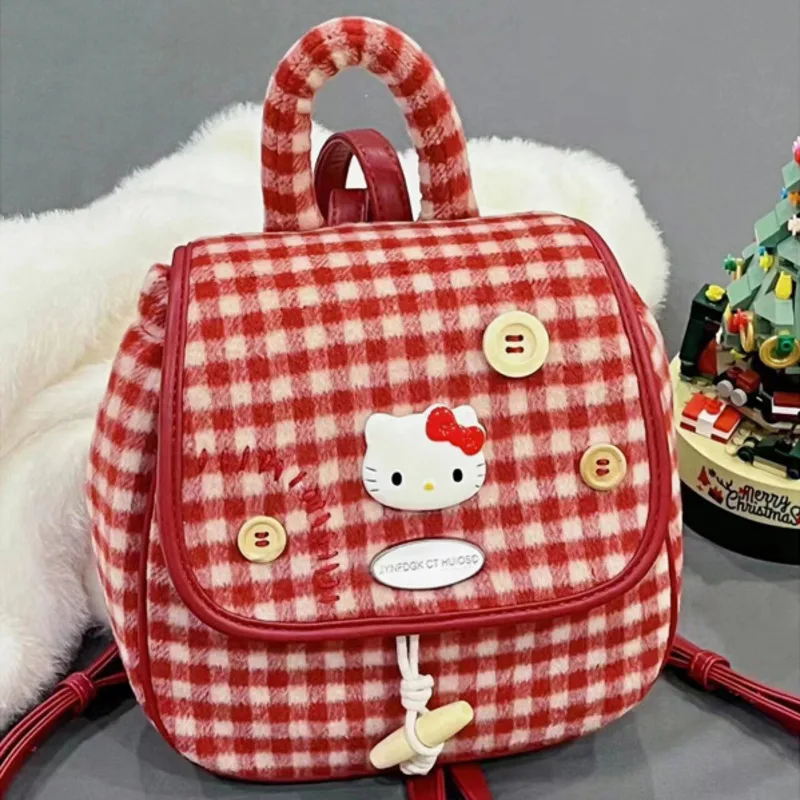 Sanrio Hello Kitty Red Grid Small Backpack Female 2025 New Mini Travel Bag Japanese Style Harajuku Lightweight Portable Backpack
Sanrio Hello Kitty Red Grid Small Backpack Female 2025 New Mini Travel Bag Japanese Style Harajuku Lightweight Portable Backpack
