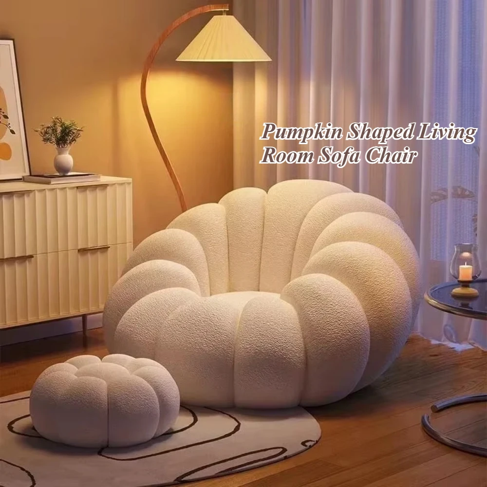 Plush Sofa Pumpkin Nordic Style Single Sofa Chair Not Rotate Soft and Comfortable Small Living Room Balcony Bedroom Sofa Chair
Plush Sofa Pumpkin Nordic Style Single Sofa Chair Not Rotate Soft and Comfortable Small Living Room Balcony Bedroom Sofa Chair