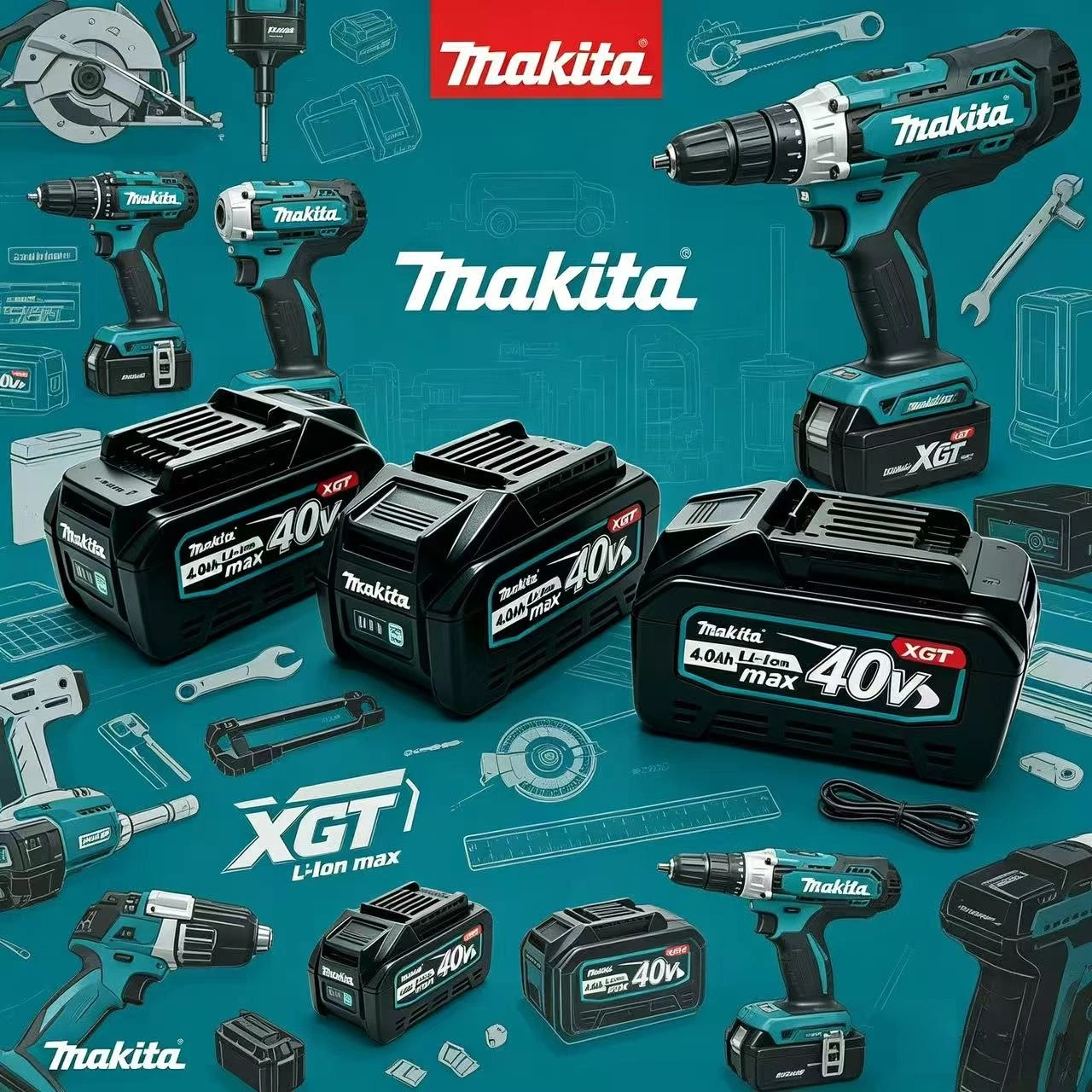 Makita Original Chip Battery Multi-protection Circuit Widely Compatible with All Makita 40V XGT Series Cordless Tools
Makita Original Chip Battery Multi-protection Circuit Widely Compatible with All Makita 40V XGT Series Cordless Tools