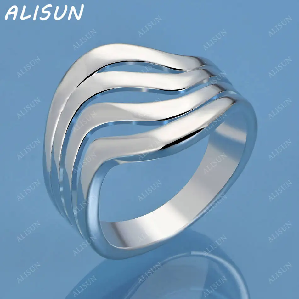 ALISUN 925 Sterling Silver Designer Wide Ring For Women Men Fashion Jewelry Charm Grace Noble Wedding Accessories 
ALISUN 925 Sterling Silver Designer Wide Ring For Women Men Fashion Jewelry Charm Grace Noble Wedding Accessories