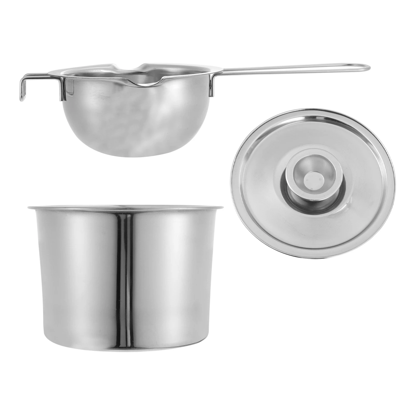 Chocolate Melting Pot 14CM Stainless Steel Butter Bowl Safe Rust Resistant milk heating utensil wax melting pot caramel
Chocolate Melting Pot 14CM Stainless Steel Butter Bowl Safe Rust Resistant milk heating utensil wax melting pot caramel