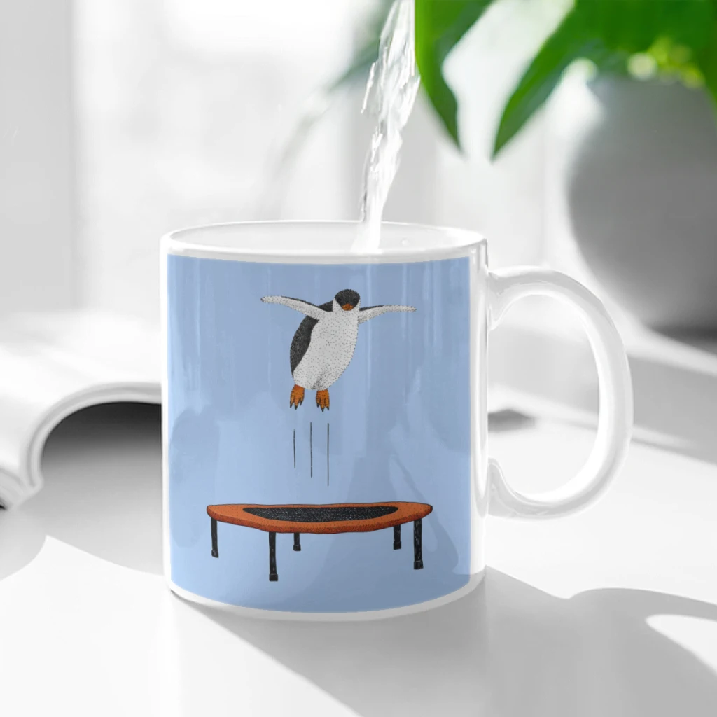 Penguin On A Trampoline Ceramic Cup Coffee Oatmeal Breakfast Cup Creative Personality Mug
Penguin On A Trampoline Ceramic Cup Coffee Oatmeal Breakfast Cup Creative Personality Mug