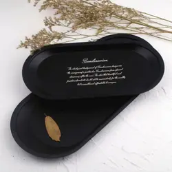 Oval Vanity Household Black Lettering Stainless Steel Storage Tray Literary Retro Plate For Storing Small Objects Oval Vanity Household Black Lettering Stainless Steel Storage Tray Literary Retro Plate For Storing Small Objects