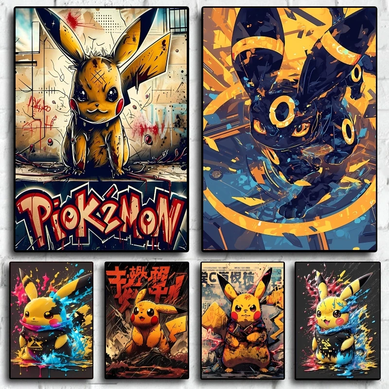 Anime Posters Decor Gifts Pokemon Canvas Printing Pikachu Series Wall Pictures Modular Painting Home Decoration Comics Pictures
Anime Posters Decor Gifts Pokemon Canvas Printing Pikachu Series Wall Pictures Modular Painting Home Decoration Comics Pictures