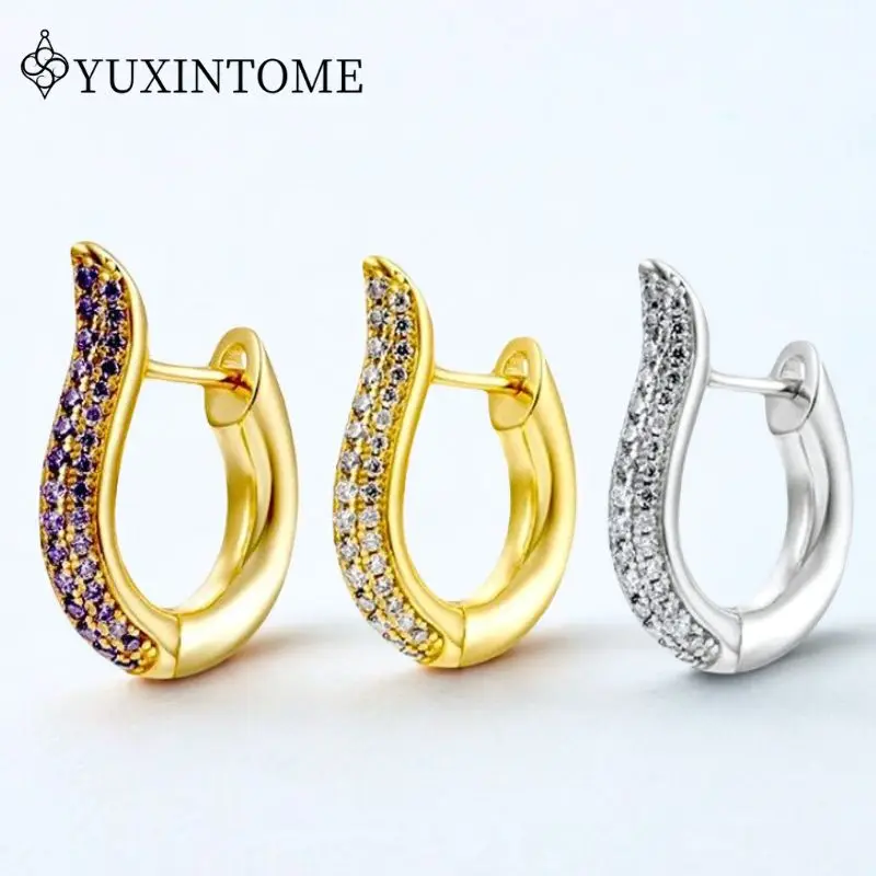 Inner diameter 10mm 925 Silver Needle Sparkling Zircon Earrings Gold Hoop Earrings For Women Fashion Jewelry Aretes De Mujer
Inner diameter 10mm 925 Silver Needle Sparkling Zircon Earrings Gold Hoop Earrings For Women Fashion Jewelry Aretes De Mujer