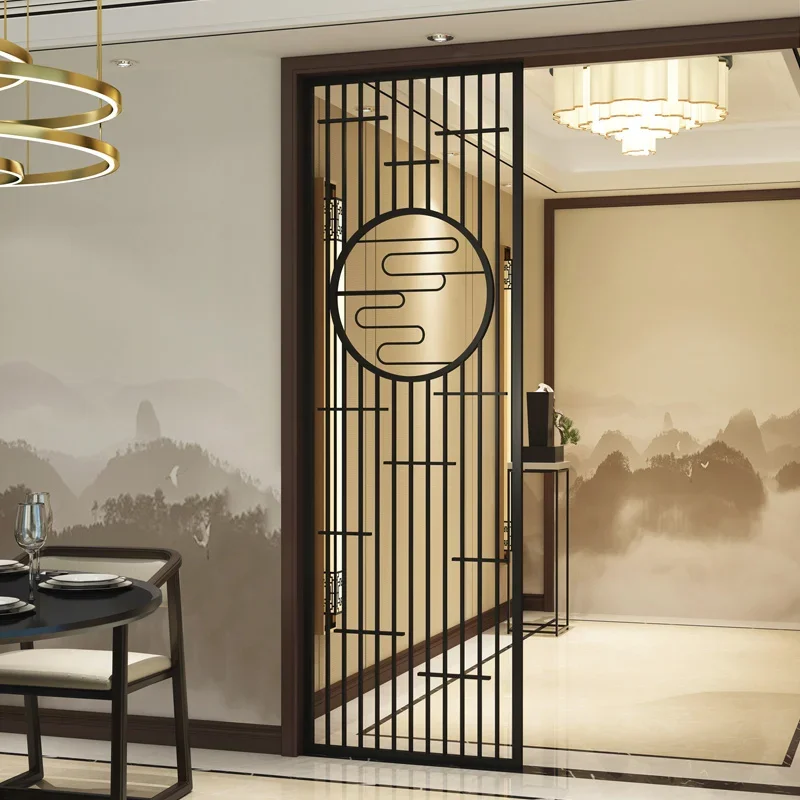 New Chinese Style Stainless Steel Metal Light Luxury Entrance Door Modern Entrance Living Room
New Chinese Style Stainless Steel Metal Light Luxury Entrance Door Modern Entrance Living Room