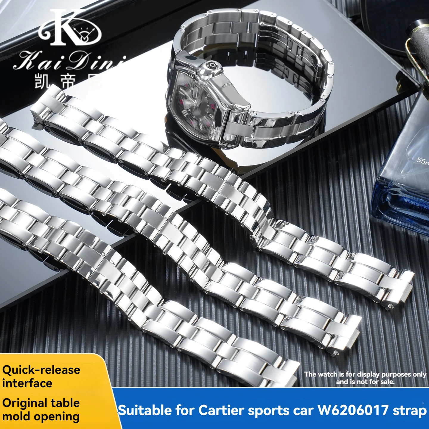 High quality Special For Cartier Roadster W6206017 Quick Release Steel strap Canvas Men Women stainless steel watchband 19mm
High quality Special For Cartier Roadster W6206017 Quick Release Steel strap Canvas Men Women stainless steel watchband 19mm