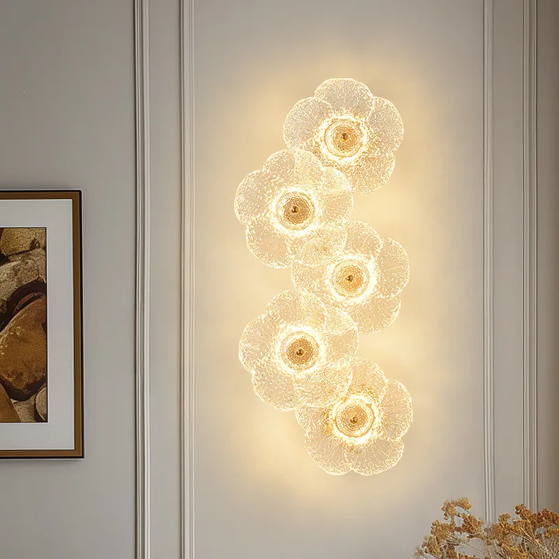Light Luxury Flower Wall Light Bedroom Simple Corridor Stair Wall Dining Room Art Atmosphere
Light Luxury Flower Wall Light Bedroom Simple Corridor Stair Wall Dining Room Art Atmosphere