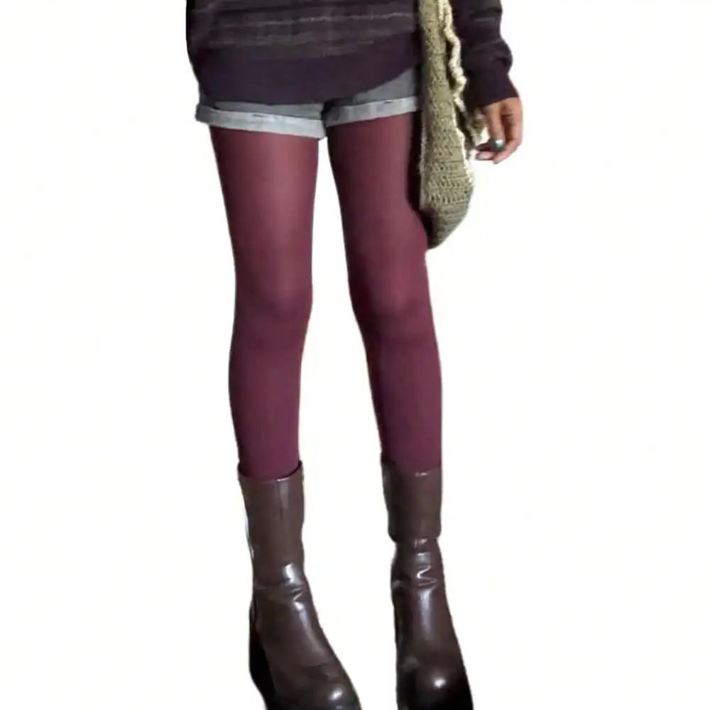 Женские однотонные плотные колготки для зимы, эластичные леггинсы с высокой талией для ношения с ботинками
Женские однотонные плотные колготки для зимы, эластичные леггинсы с высокой талией для ношения с ботинками