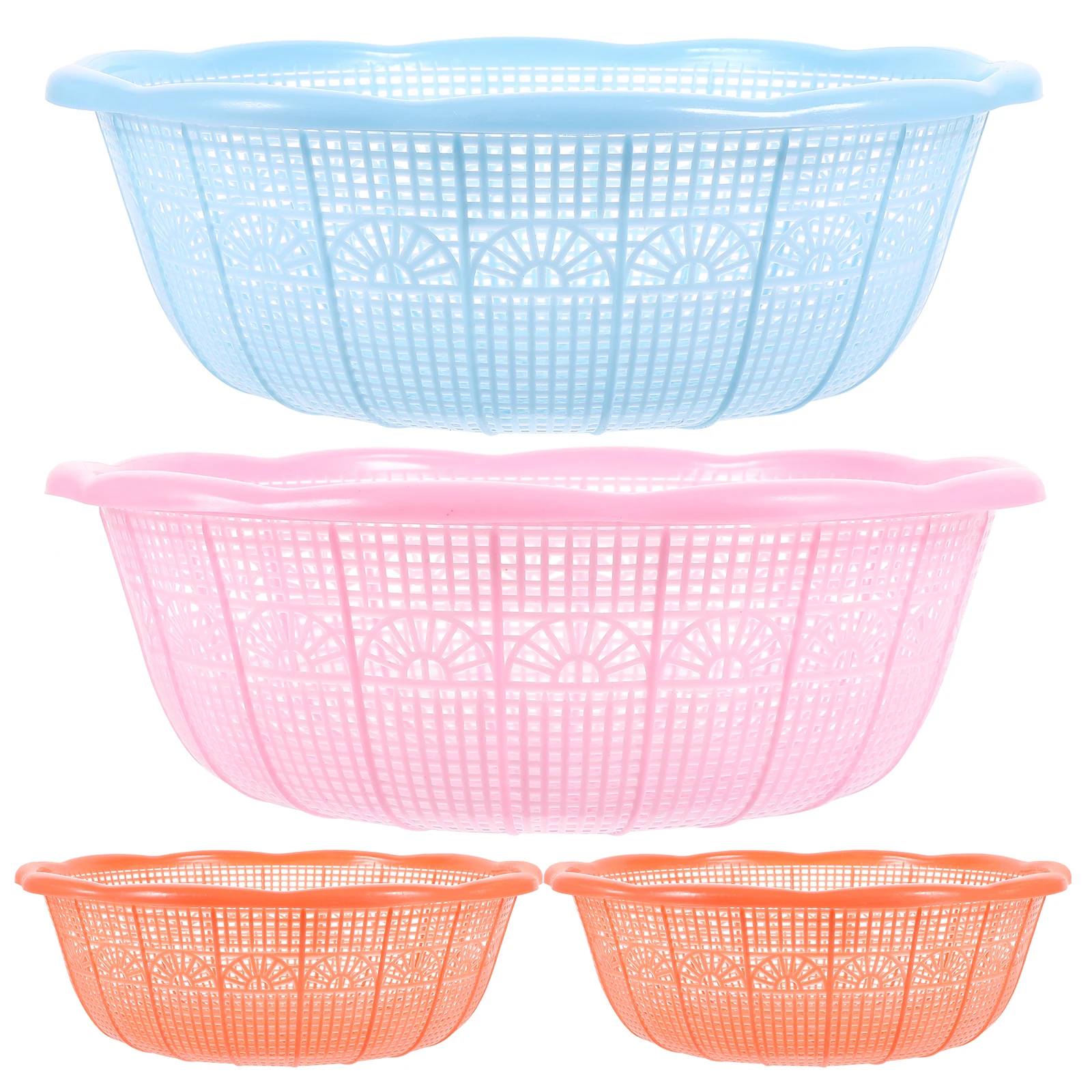 4 Pcs Rice Basin Set High Quality Plastic Fruit Vegetable Washing Basin Sieve Basket Kitchen Tool Strainer Colander
4 Pcs Rice Basin Set High Quality Plastic Fruit Vegetable Washing Basin Sieve Basket Kitchen Tool Strainer Colander