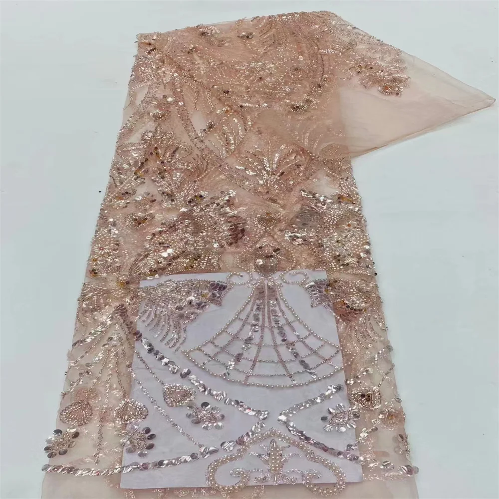 2023 New Design African Handmade Beaded Tulle Lace Fabric French Net Lace Fabric Embroidery Lace Beaded For Wedding Dress CD5252
2023 New Design African Handmade Beaded Tulle Lace Fabric French Net Lace Fabric Embroidery Lace Beaded For Wedding Dress CD5252